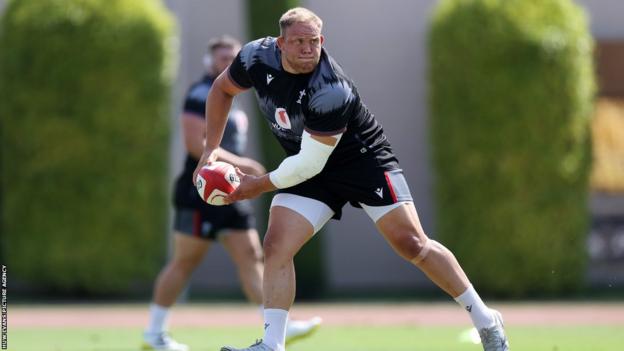 Corey Domachowski in Wales training