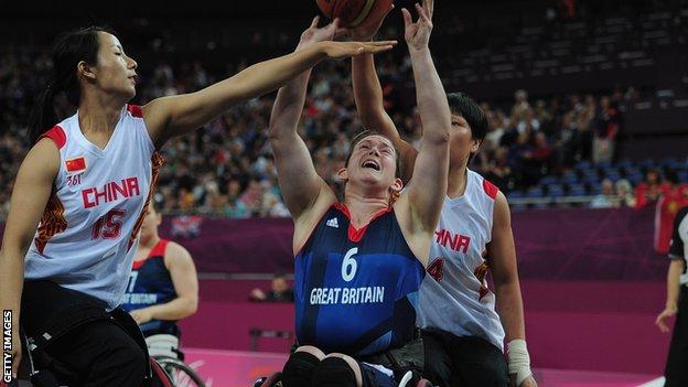 GB wheelchair basketball player Clare Griffiths