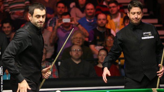 Ronnie O'Sullivan (left) has criticised Cardiff as a venue in the past. Matthew Stevens (right) is tipping a Welsh winner for the first time since 1999