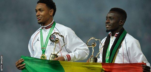 Abdou Diallo and Idrissa Gana Gueye honored by PSG