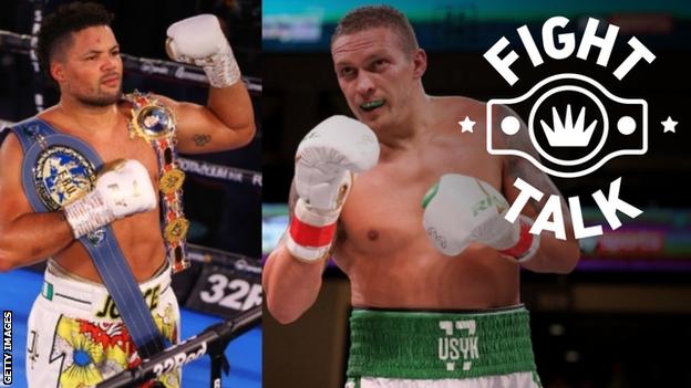 Joe Joyce and Oleksandr Usyk