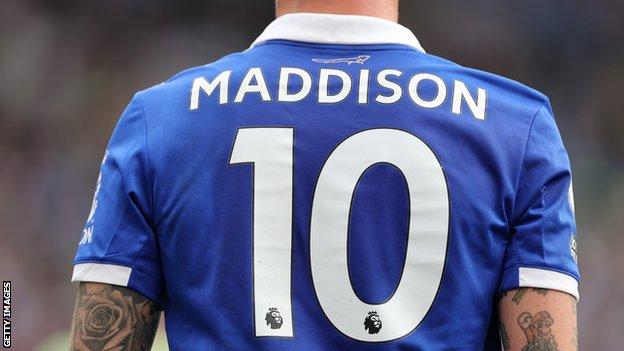 Leicester City midfielder James Maddison