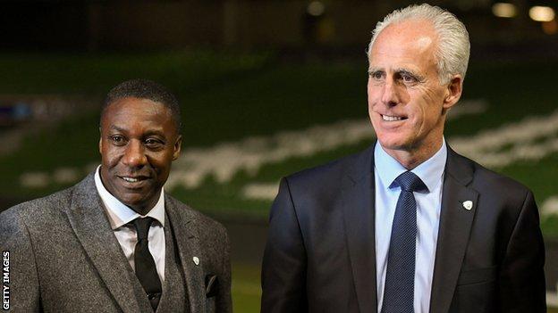 Terry Connor (left) and Mick McCarthy