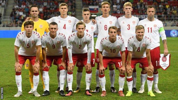 Denmark field a student and internet star during 3-0 defeat by Slovakia ...