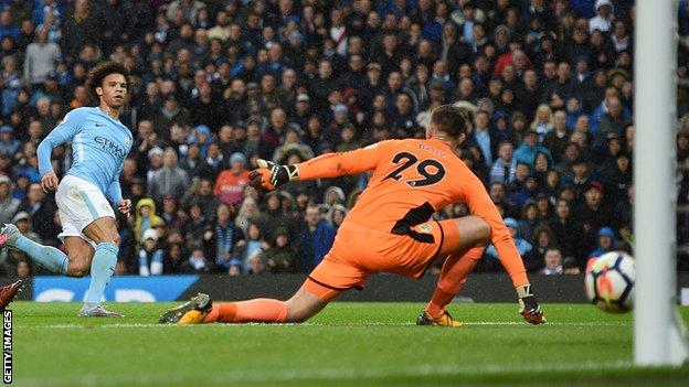 Leroy Sane scores