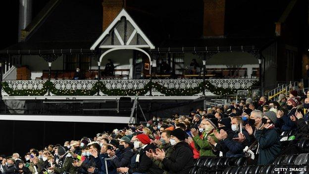 Fans at Craven Cottage