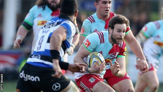 Ruaridh Jackson in action for Harlequins