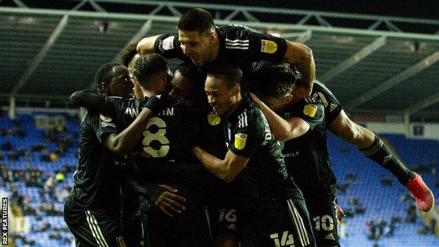 Fulham players celebrate