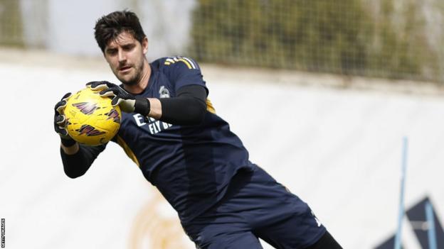 Thibaut Courtois in training