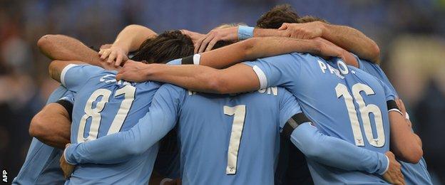 Lazio celebrate