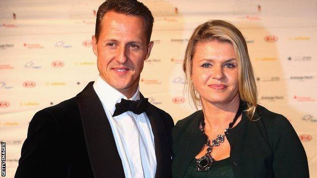 Michael Schumacher and his wife Corinna Schumacher