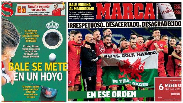 Spanish sport front pages Thursday 21 November 2019