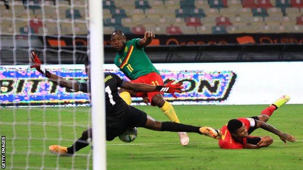 Cameroon score against Mozambique in World Cup qualifying