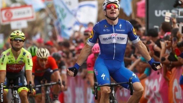 Elia Viviani wins in Tel Aviv