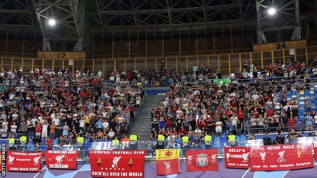 Liverpool fans in Napoli