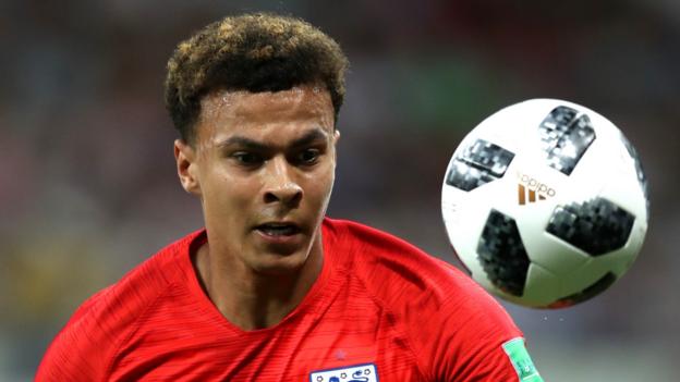 World Cup 2018: England midfielder Dele Alli suffers minor thigh strain - BBC Sp...