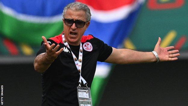 Tunisia coach Mondher Kebaier