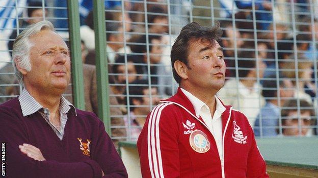 Brian Clough and Peter Taylor in Nottingham Forest
