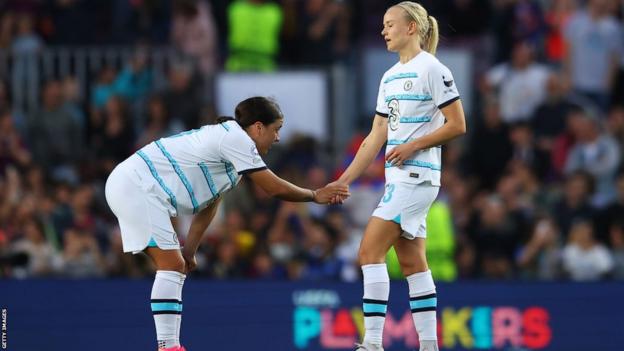 Sam Kerr and Pernille Harder