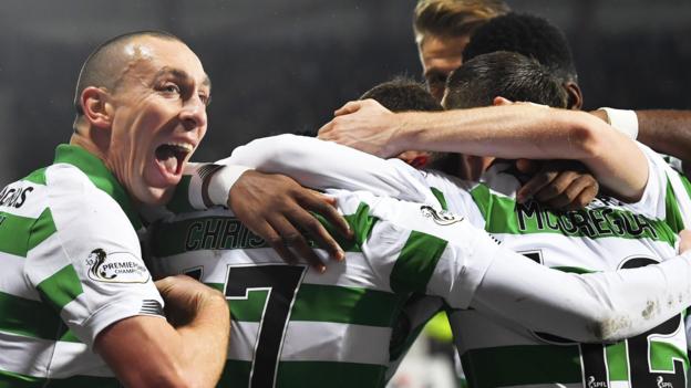 Celtic ease aside Hearts to move five clear of Rangers at top