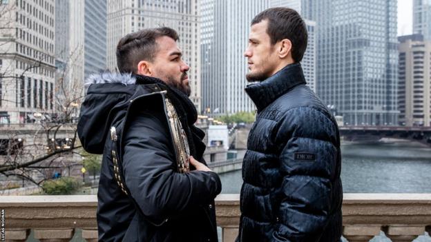 Usman Nurmagomedov faces off with Patricky Freire