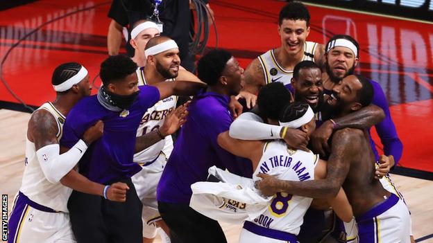 NBA Finals: Los Angeles Lakers beat Miami Heat to end decade-long wait