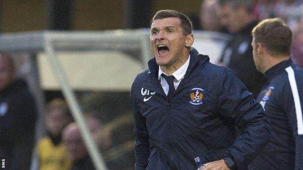 Kilmarnock manager Lee McCulloch