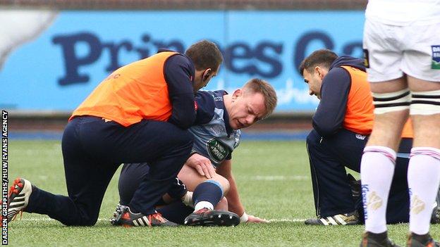 Matthew Rees down injured