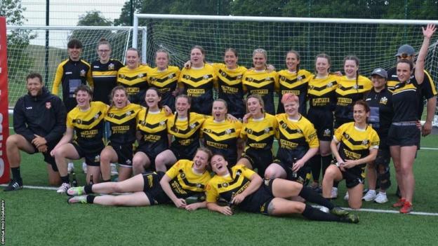North Wales Crusaders celebrate their win