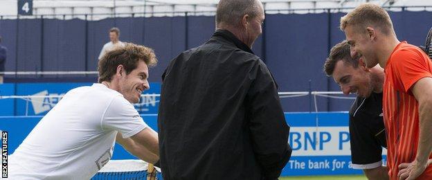 Andy Murray and Alex Ward
