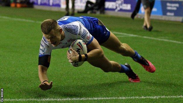 Ash Handley scored the game's only try for Leeds