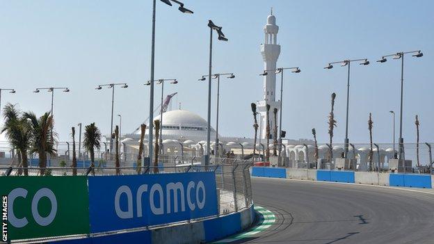 GP-circuit van Saoedi-Arabië in de buurt van Jeddah