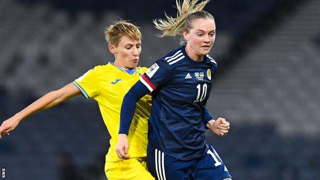 Scotland's Lucy Graham (right)