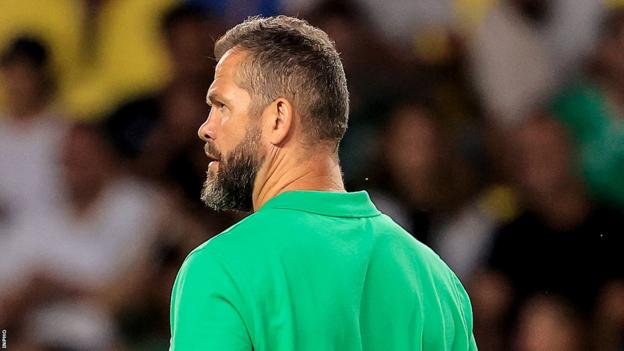 Andy Farrell pictured after Ireland's win over Tonga