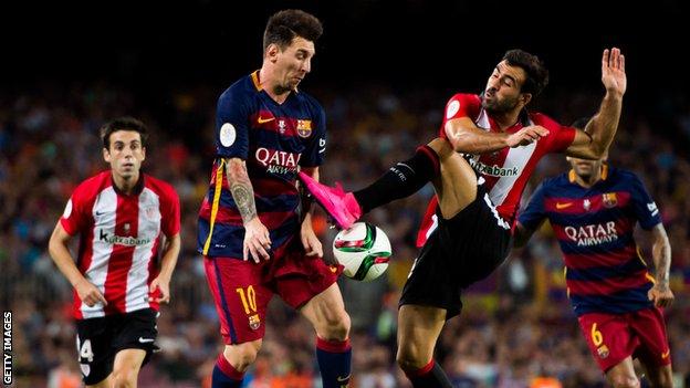 Barcelona lose Spanish Super Cup to Athletic Bilbao - BBC Sport