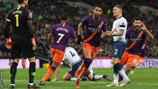 Premier League: Wembley pitch's poor condition before Tottenham's game  against Manchester City