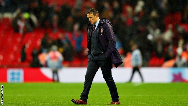 Phil Neville, England women's manager Phil Neville