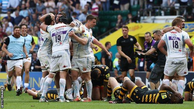 Premiership: Exeter Chiefs overcome Gloucester to climb to third