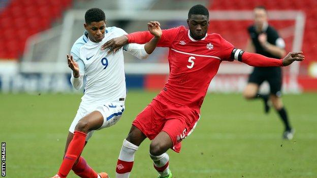 Fikayo Tomori was alerted to England's coaches after shackling Marcus Rashford while he was captain for Canada's Under-20s