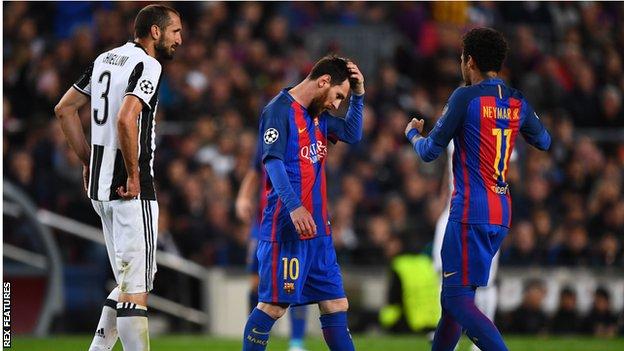 Barcelona 0 0 Juventus agg 0 3 BBC Sport