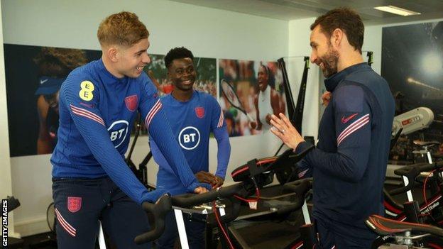Emile Smith Rowe and Gareth Southgate