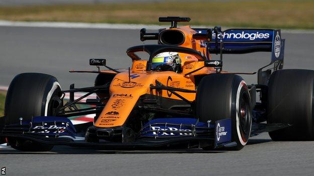 McLaren at Barcelona testing