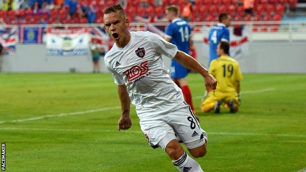 Slovakian side Spartak Trnava will take a one-goal lead into the second leg