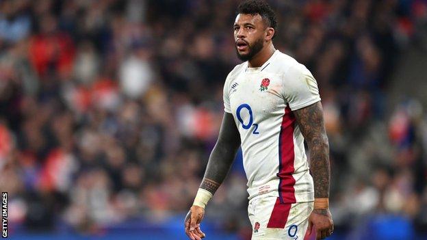 Courtney Lawes playing for England