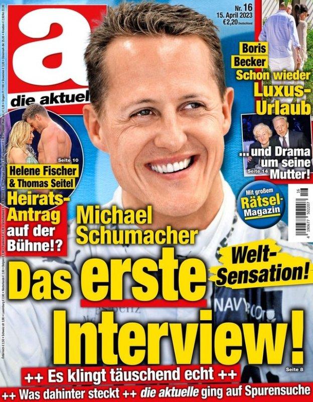 De omslag van het Duitse tijdschrift Die Aktuelle