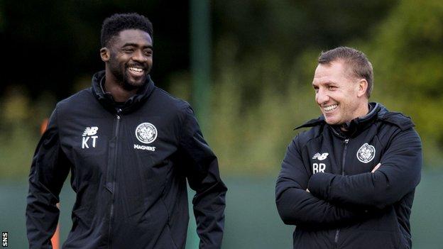 Kolo Toure (left) has rejoined Celtic