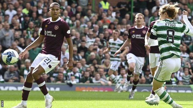 Celtic striker Kyogo Furuhashi knocked in the opener to score for the third successive game