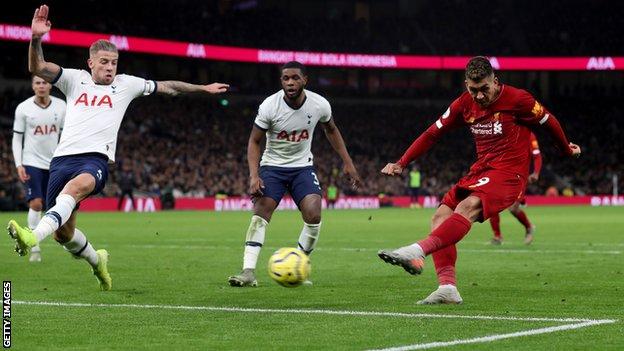 Tottenham Hotspur 0 1 Liverpool Roberto Firmino Goal Gives Reds Win Bbc Sport