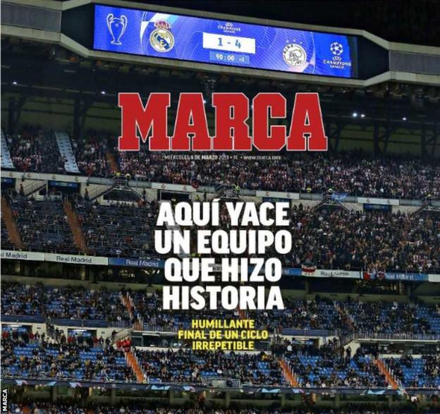 Marca front page