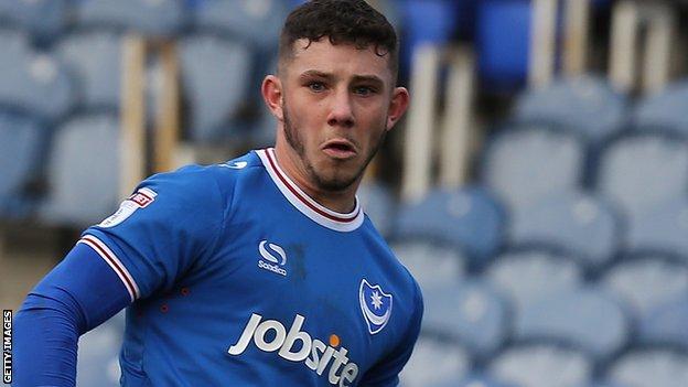 Conor Chaplin in action for Portsmouth